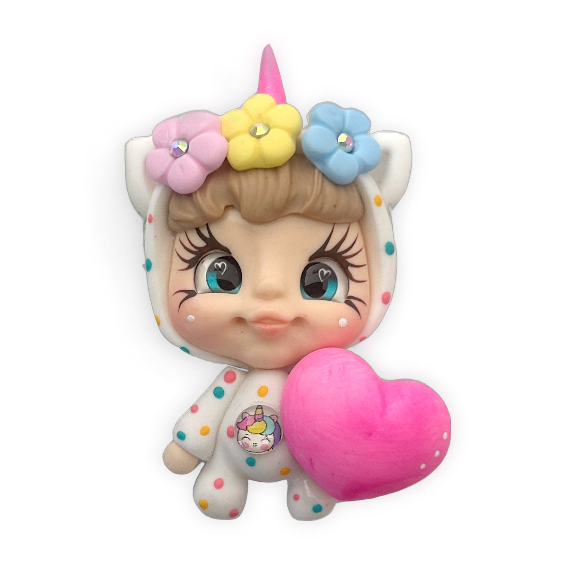 Baby Unicorn Clay Embellishments