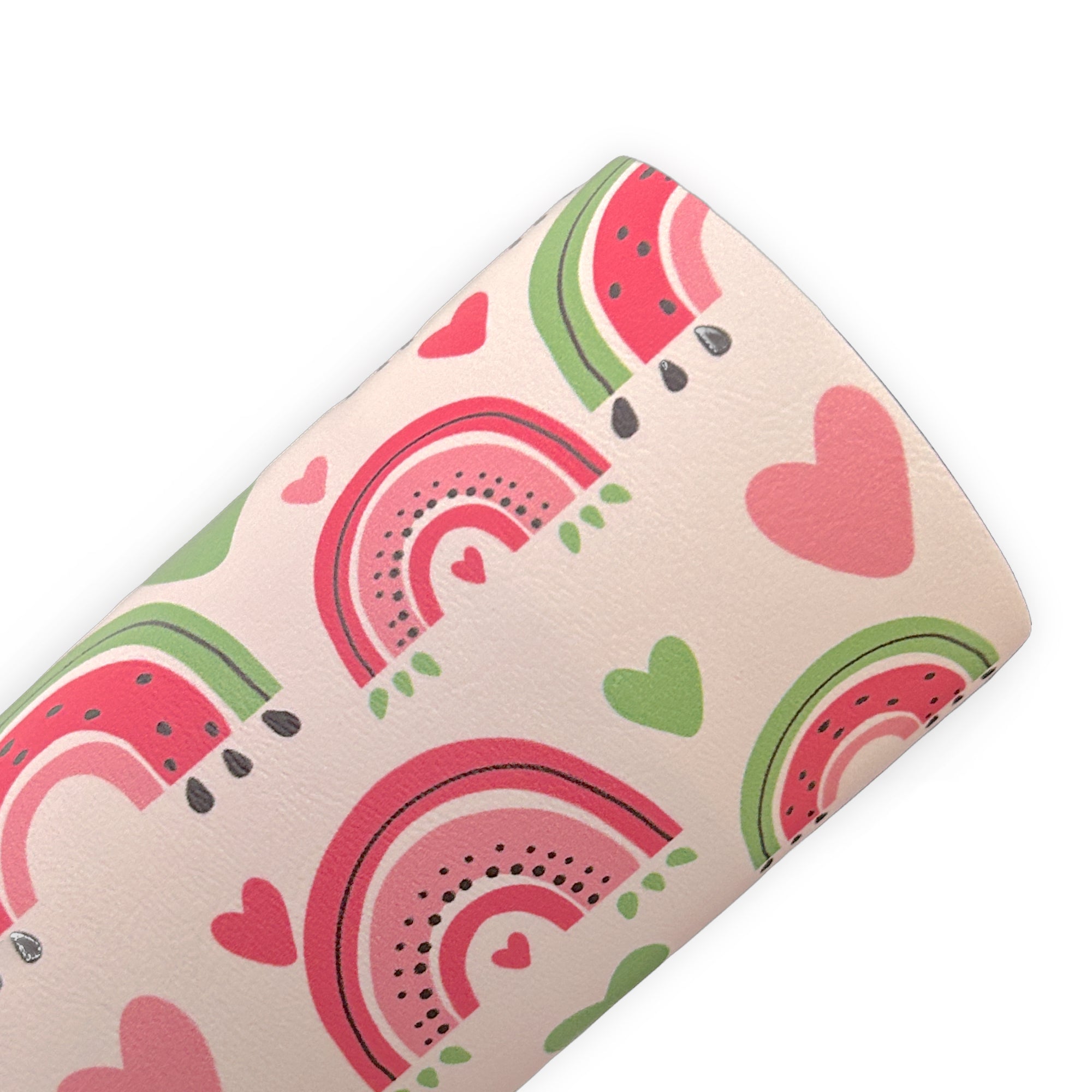 Watermelon Rainbow Printed Faux Leather Sheets