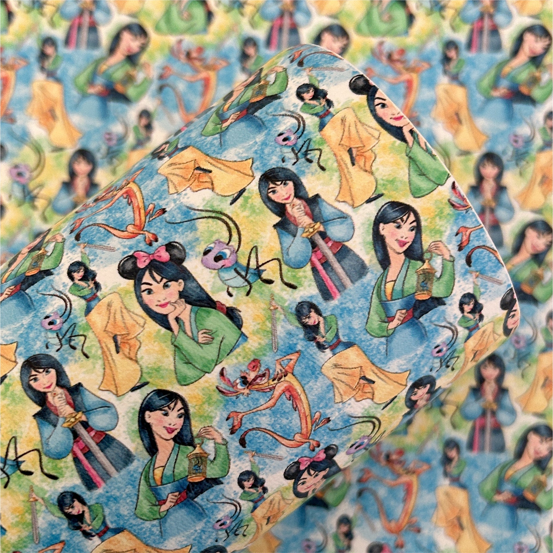 Folktale Princess Printed Faux Leather Sheets