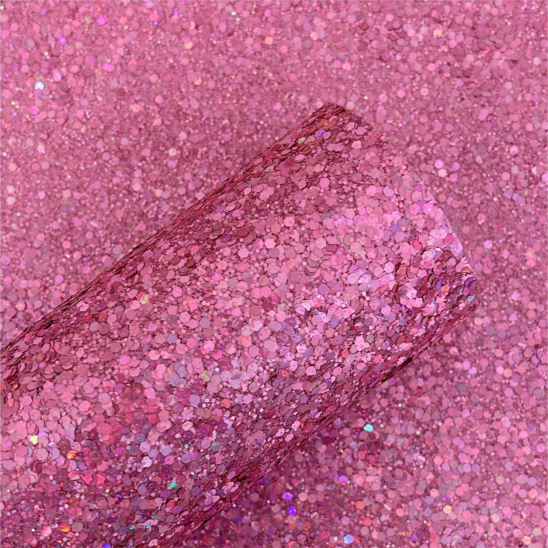 Pink Iridescent Chunky Glitter Sheets