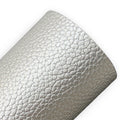 Silver Pearl Litchi Faux Leather Sheets