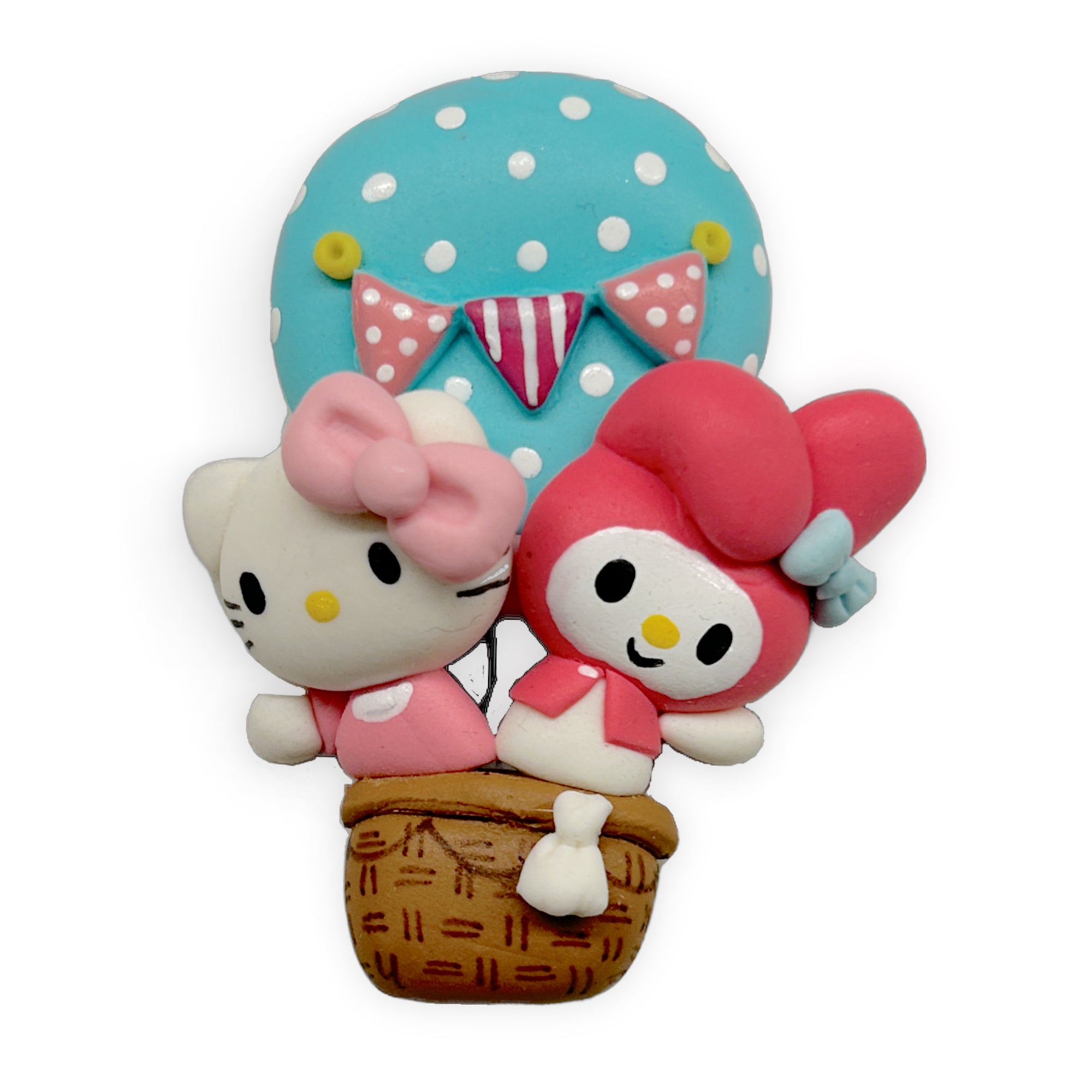 Kitty Balloon Clay Embellishment