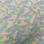 Dinosaur Pop Printed Faux Leather Sheets