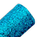 Steel Blue Classic Chunky Glitter Faux Leather Sheet – Ideal for Crafting Hair Bows, Keychains & Accessories