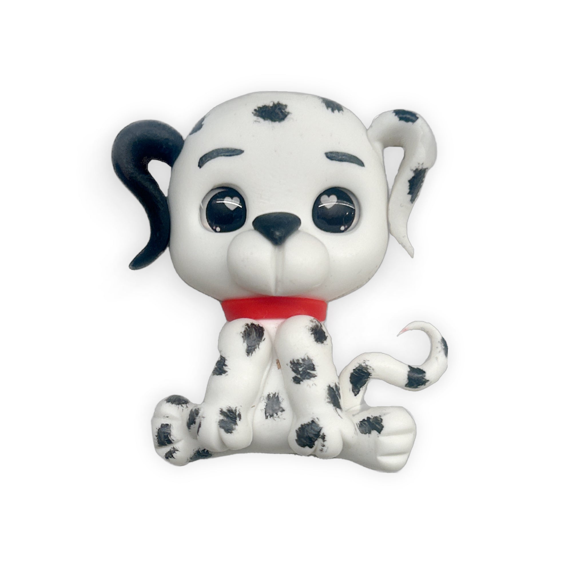 Spotted Dog Clay Embellishment