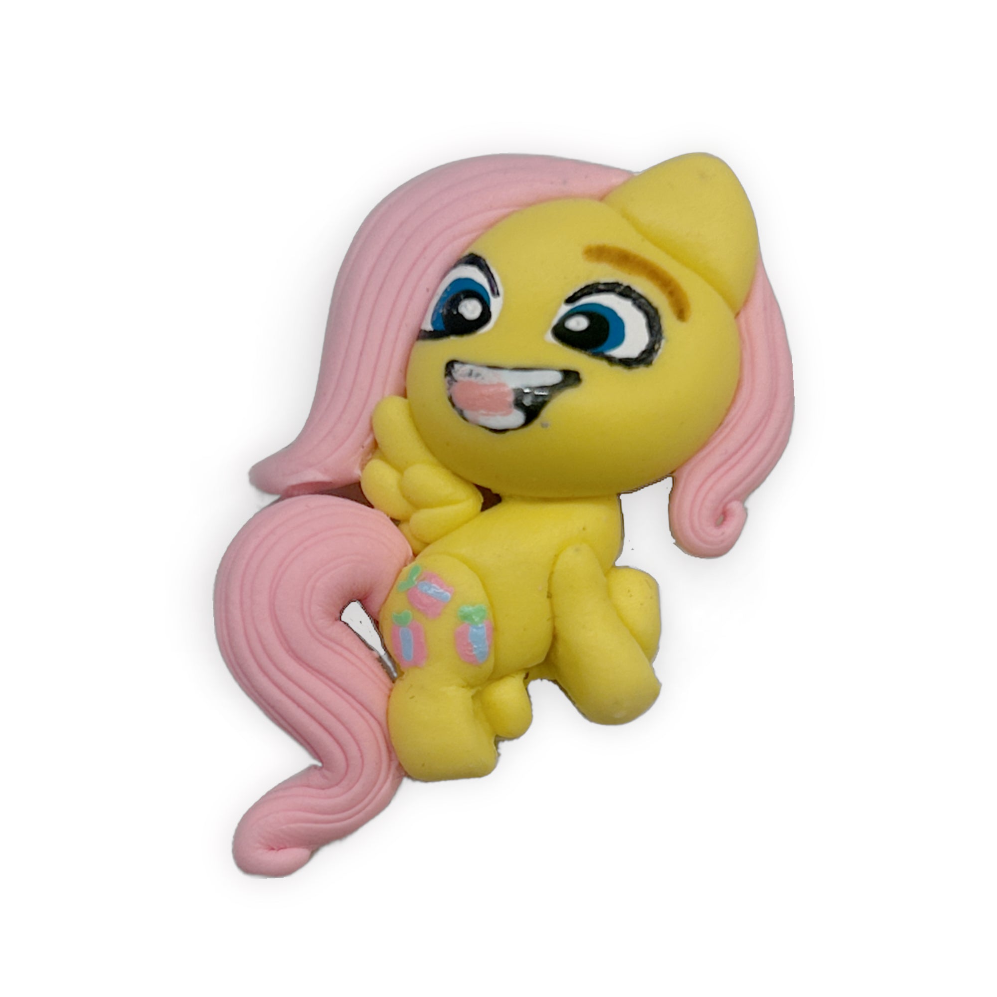 Yellow Pony Clay Embellishment