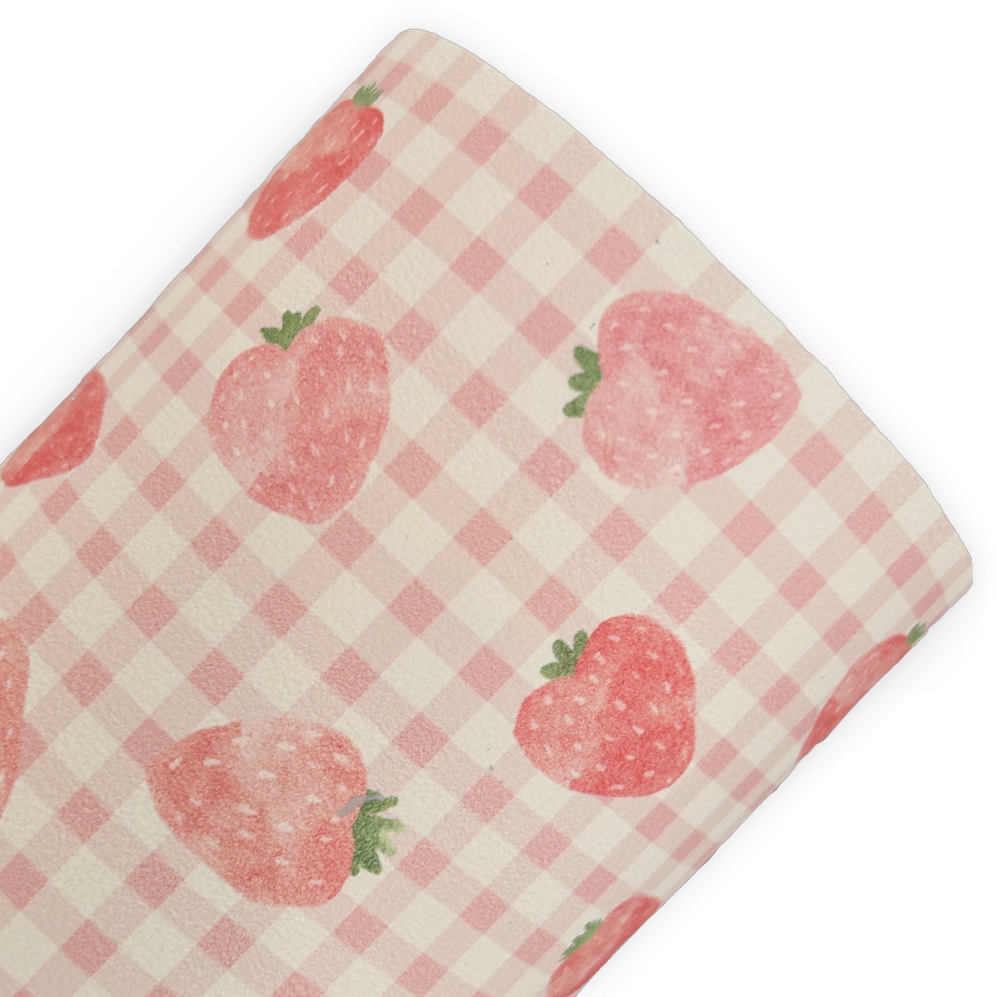 Berry Nice Strawberry Picnic Printed Faux Leather Sheets