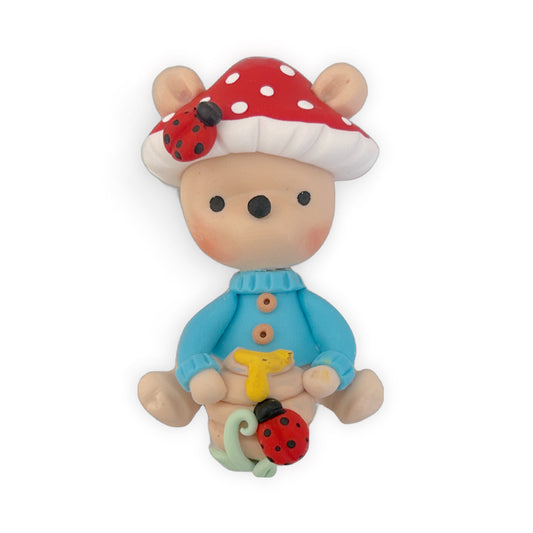 Garden Bear Clay Embellishment