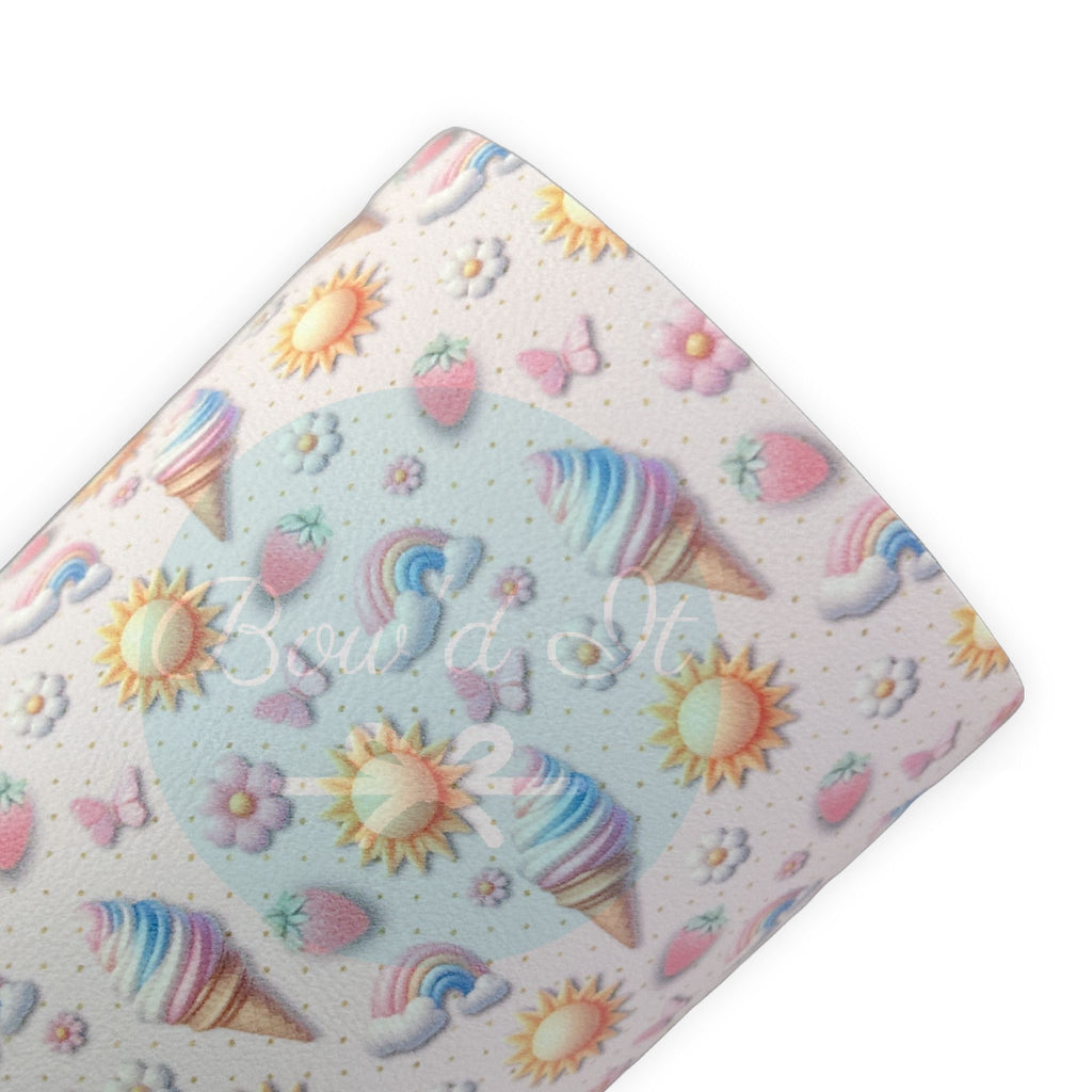 Summer Fun Printed Faux Leather Sheets