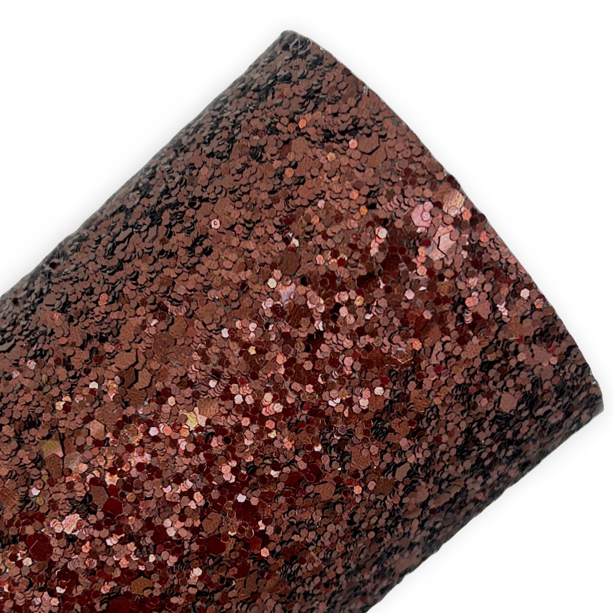 Brown Classic Chunky Glitter Leather Sheets