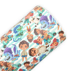 Water Monster Boy Printed Faux Leather Sheets