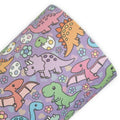 A-RAWR-ABLE Dinosaur Purple Printed Faux Leather Sheets