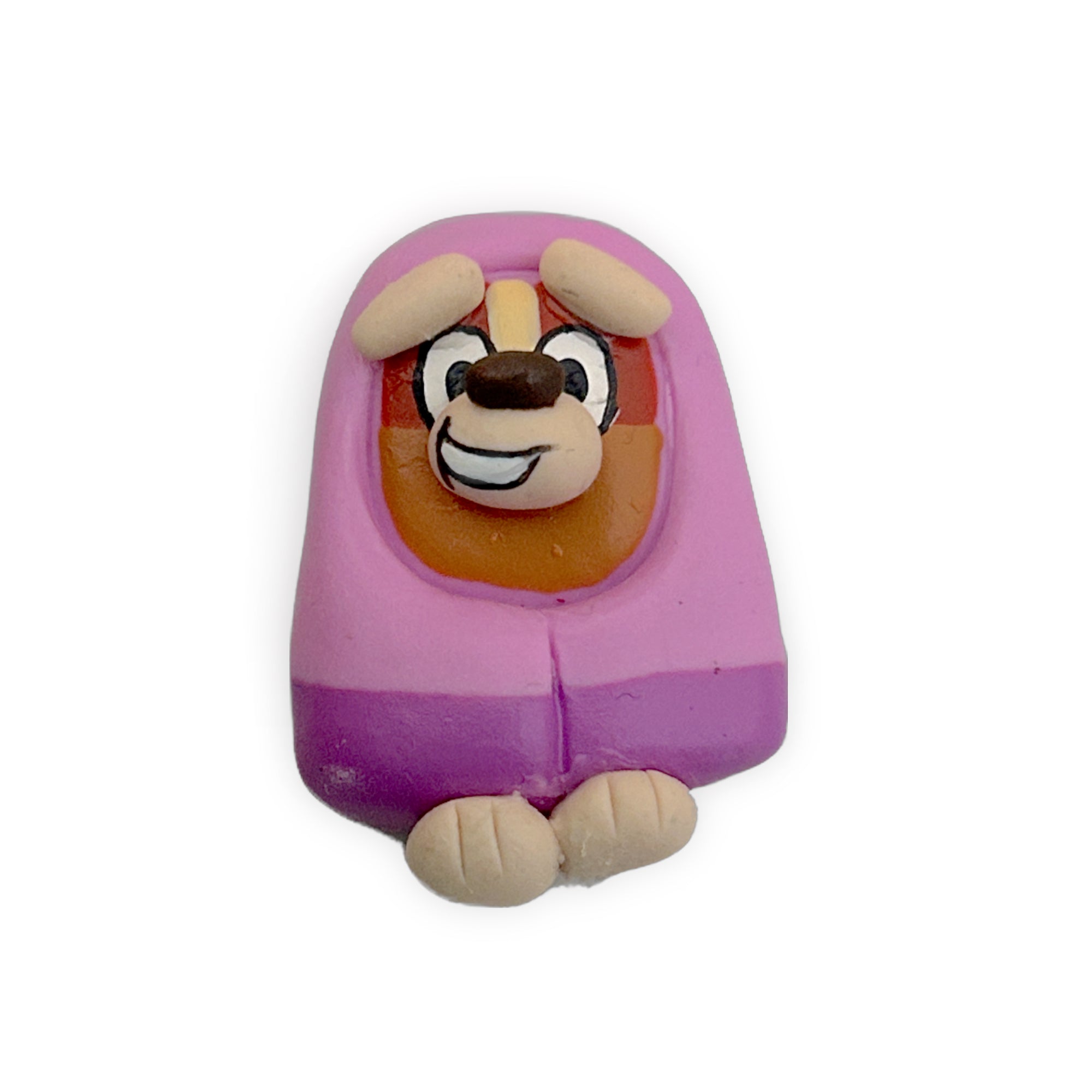 Orange Pup Gran Clay Embellishment