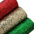 Chunky Glitter Christmas Bundle (Set of 3) Faux Leather Sheets