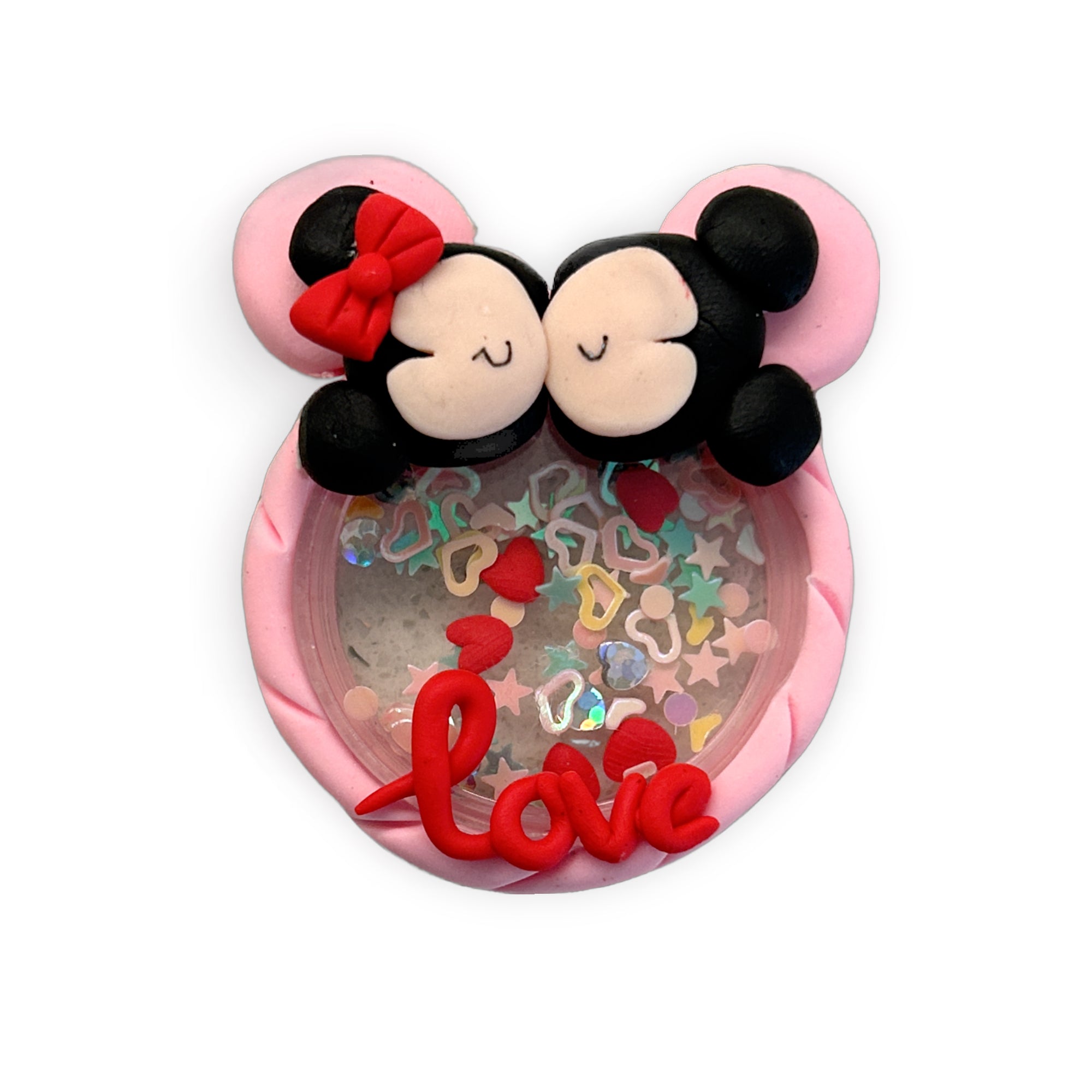 Mouse Love Shaker Clay Embellishment