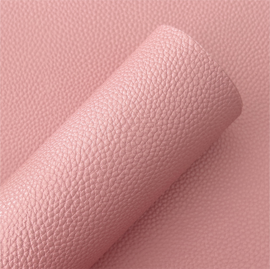 Dusty Pink Pearl Litchi Faux Leather Sheets