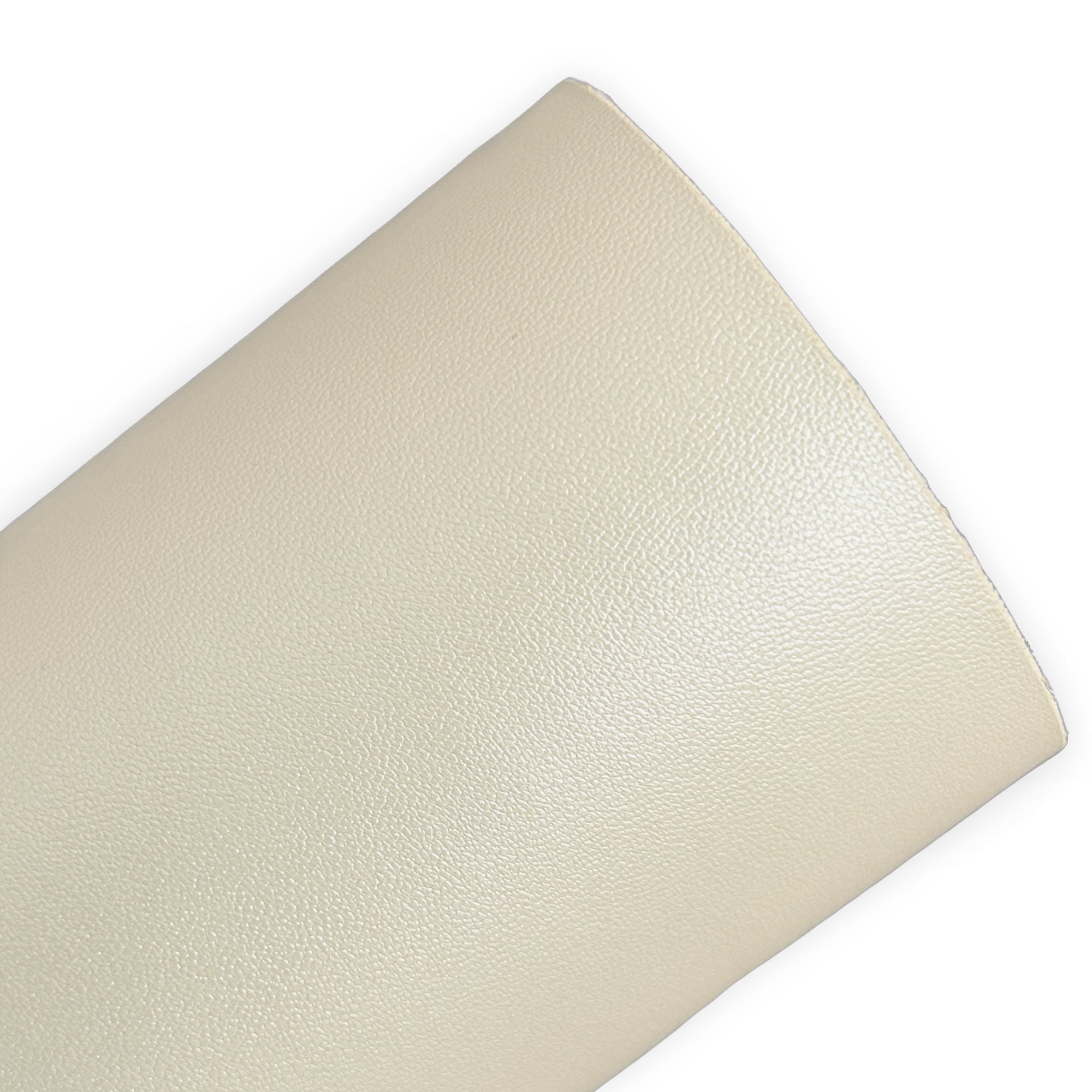 Off White Smooth Faux Leather Sheets