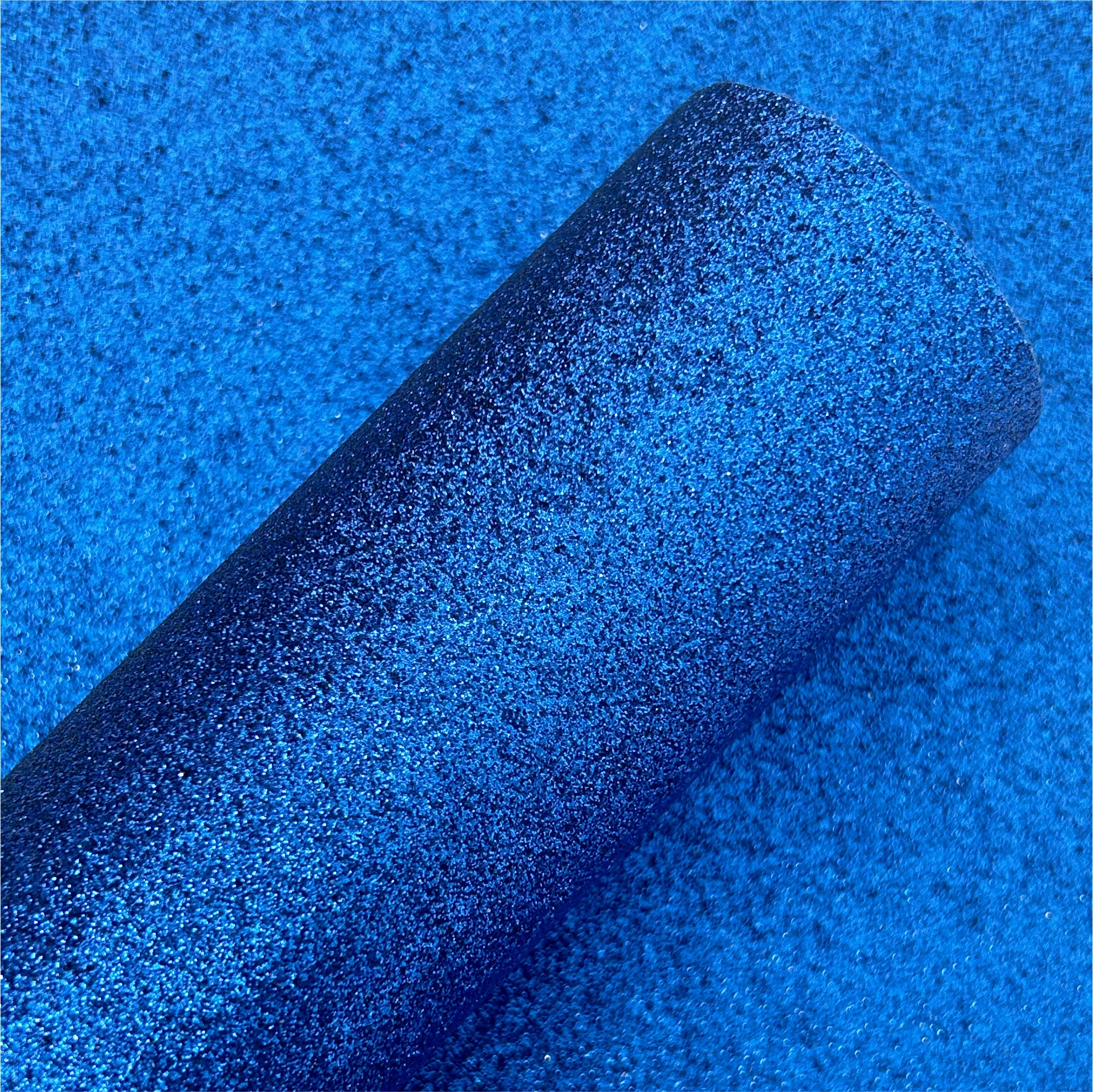 Dark Blue Fine Glitter Leather Sheets