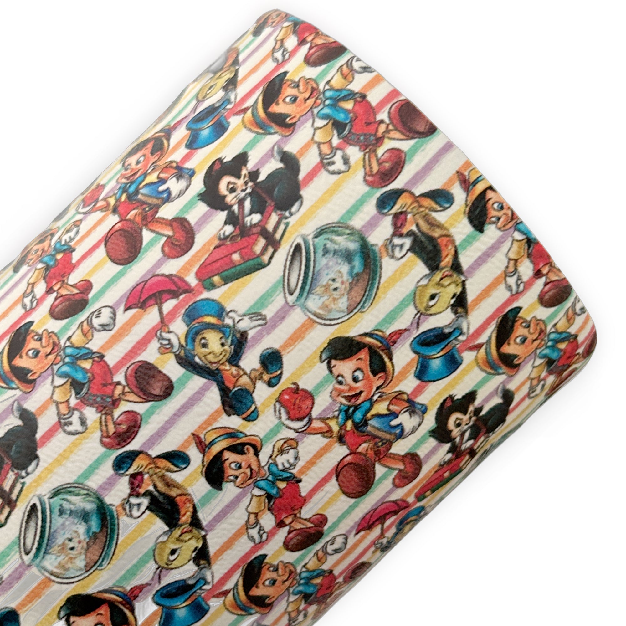 Puppet Boy and Cricket Printed Faux Leather Sheets