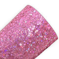 Pink Iridescent Chunky Glitter Sheets