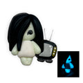 TV Halloween Girl (GLOW IN THE DARK) Clay Embellishment