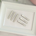 4.5cm Silver Premium Alligator Hair Clips (with teeth)