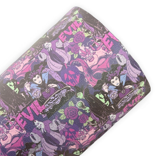 Evil Printed Faux Leather Sheets