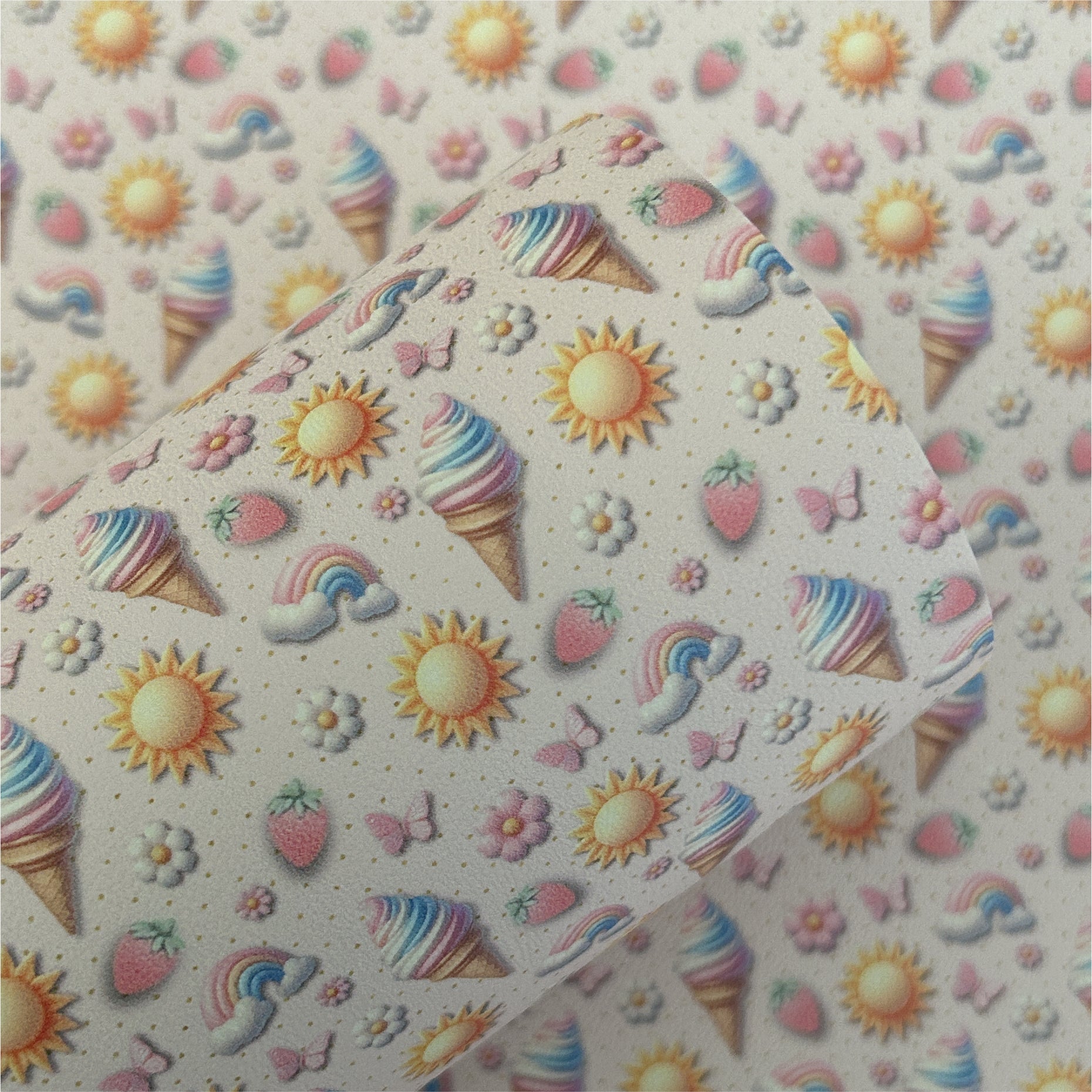 Summer Fun Printed Faux Leather Sheets