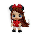Mouse Girl Clay Embellishment