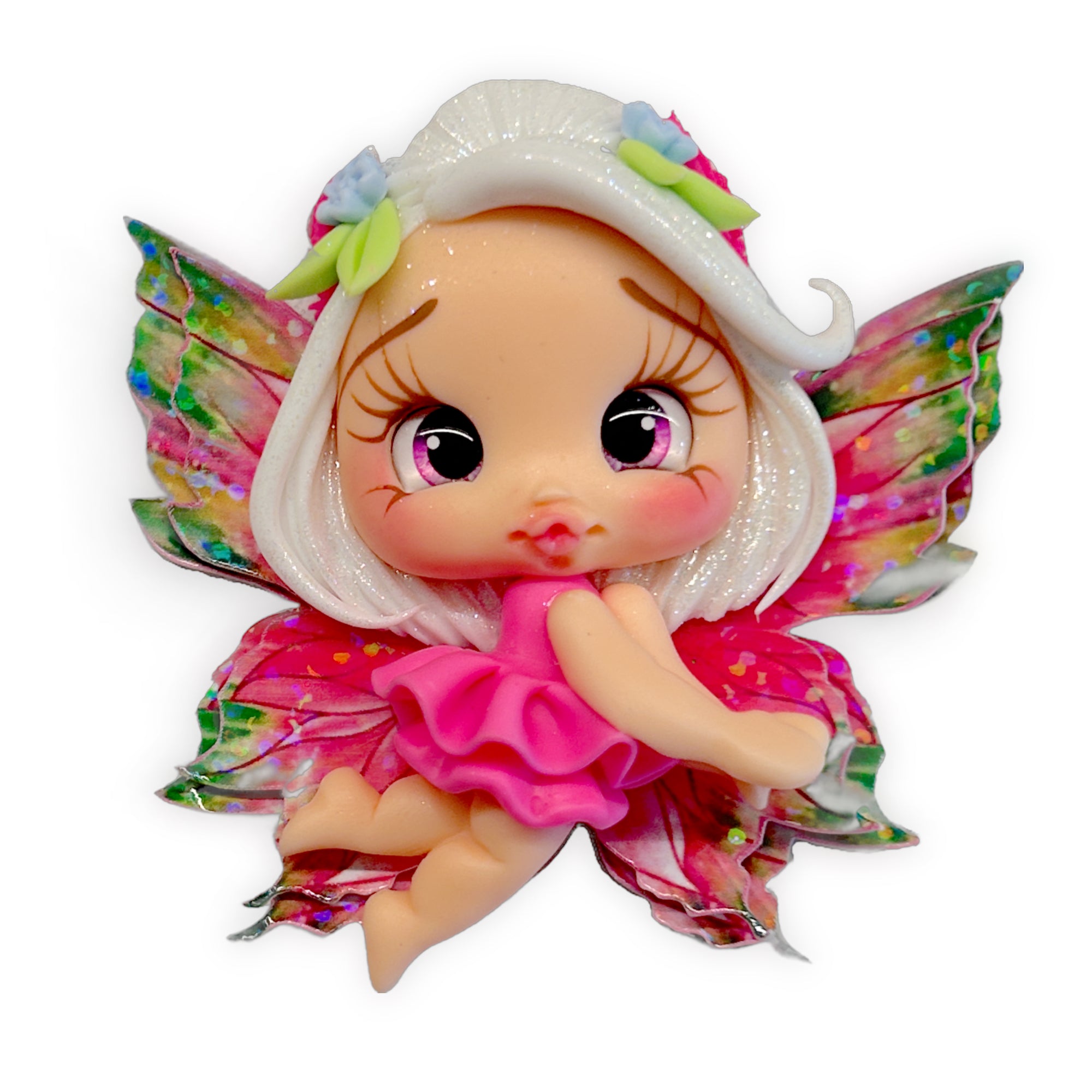 White Fairy Clay Embellishment