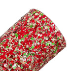Christmas Chunky Glitter Leather Sheets