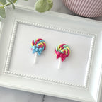 Colourful Lollipop Clay Embellishments