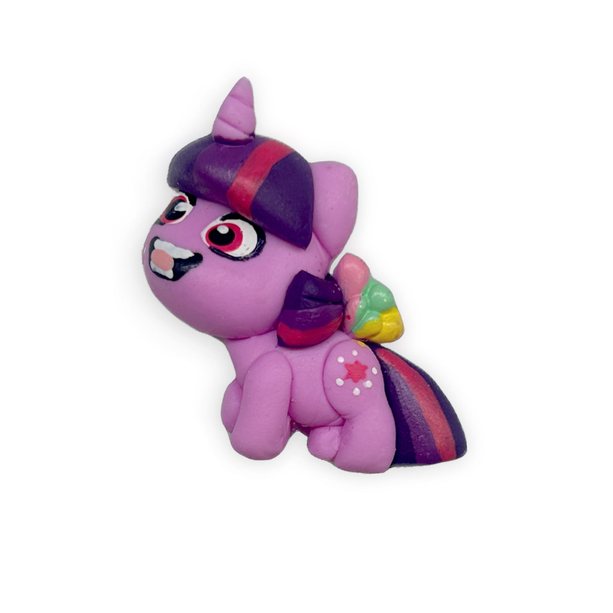 Purple Pony Clay Embellishment