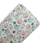 Seashell Printed Faux Leather Sheets