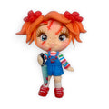 Halloween Killer Girl Doll Clay Embellishment