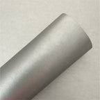 Metallic Silver Smooth Faux Leather Sheets
