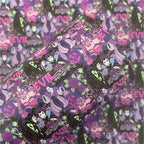 Evil Printed Faux Leather Sheets