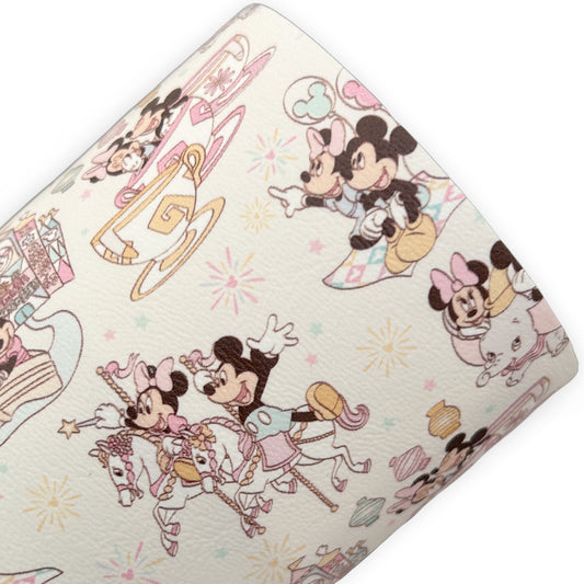 Mouse Park Adventures Printed Faux Leather Sheets