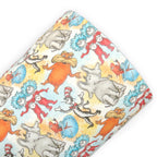 Cat Rhyme Book and Friends Printed Faux Leather Sheets