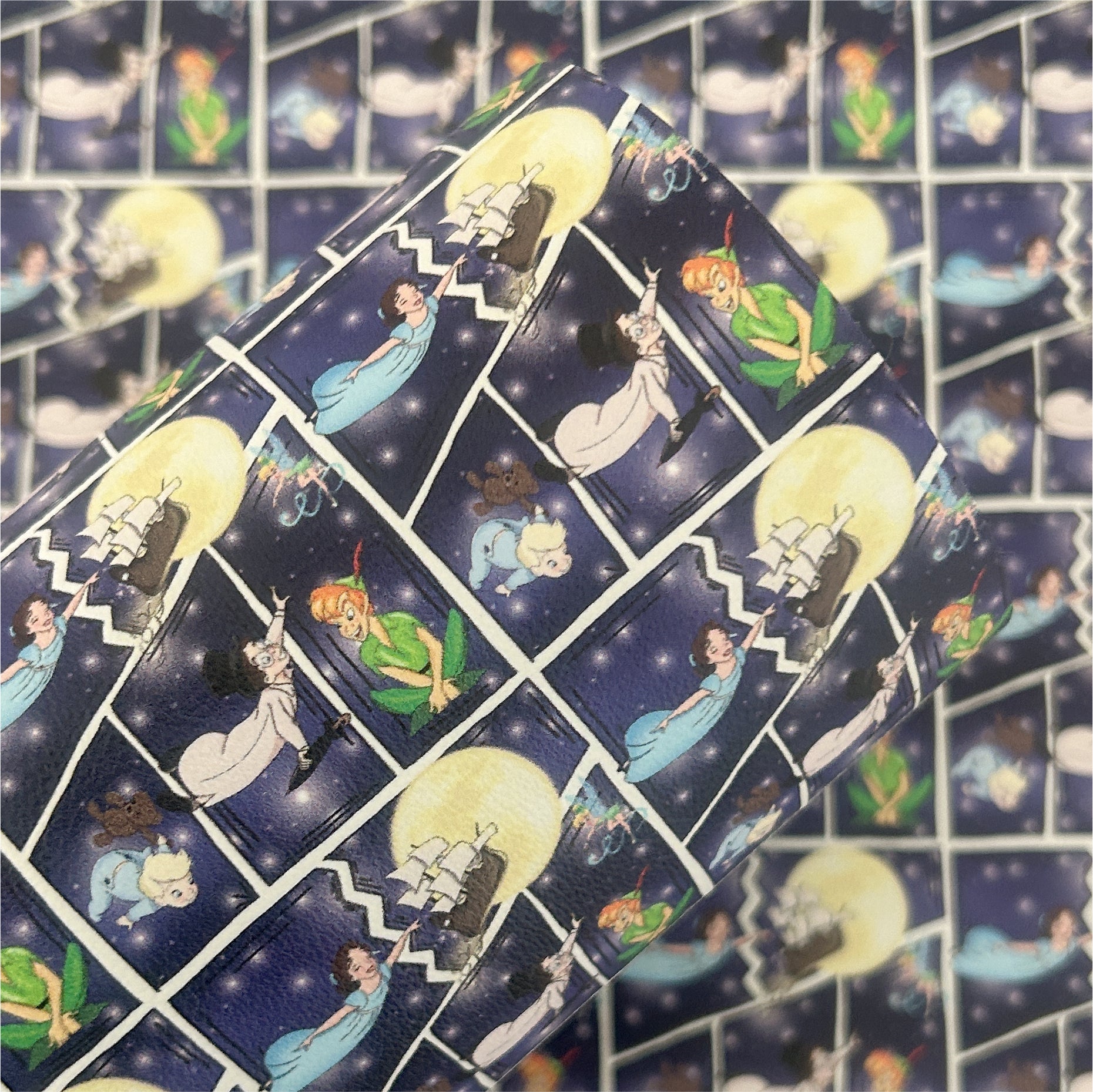 Flying Boy Printed Faux Leather Sheets
