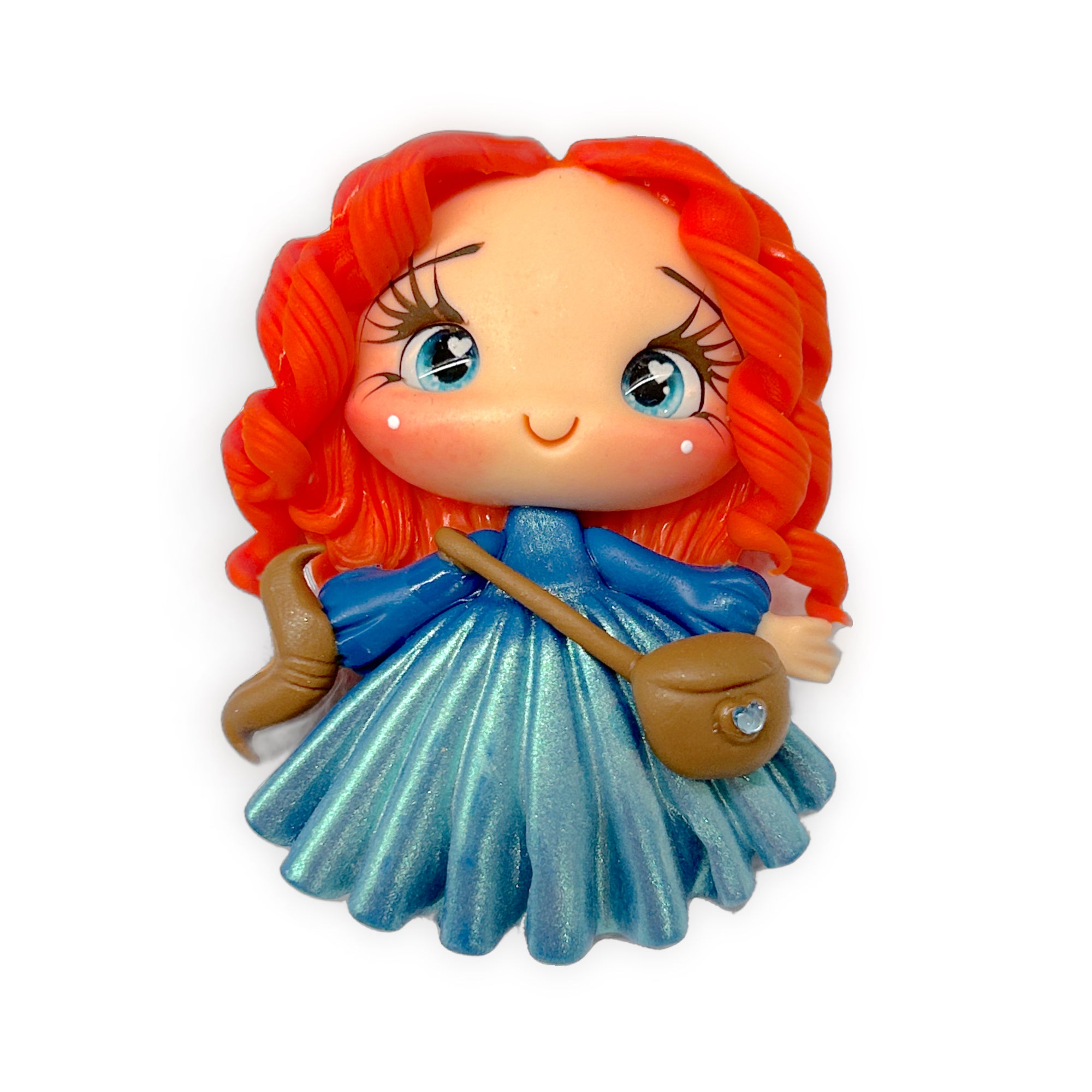 Red Hair Princess Clay Embellishments