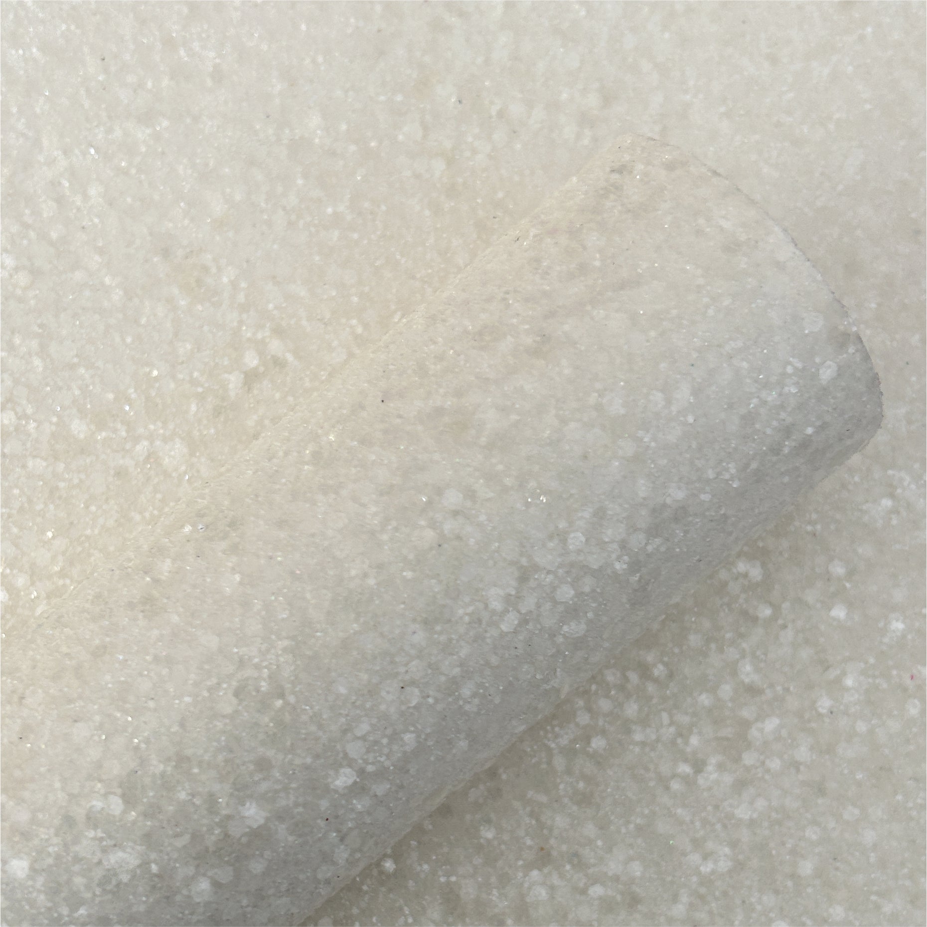 White Iridescent Chunky Glitter Leather Sheets