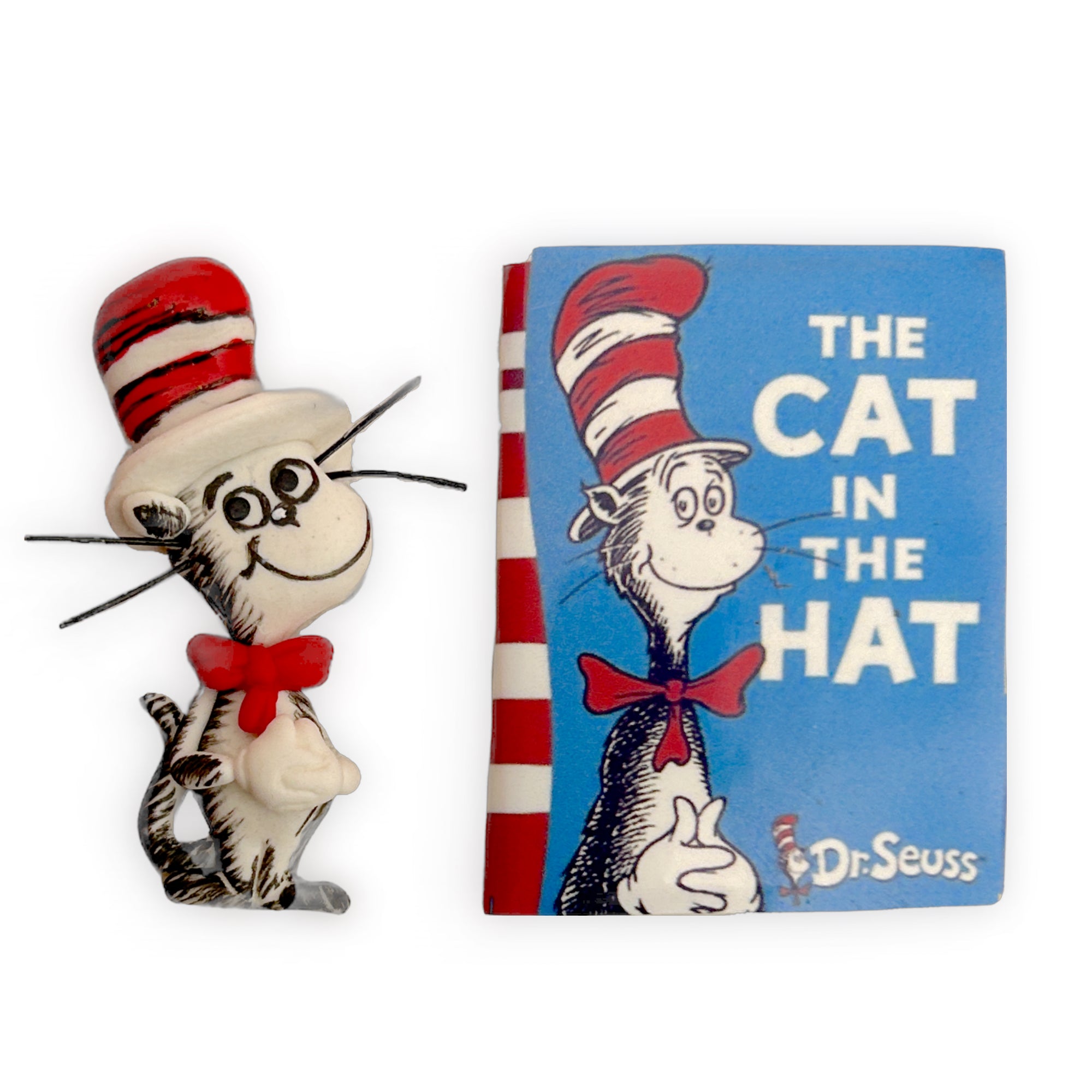Cat and Book Clay Embellishment