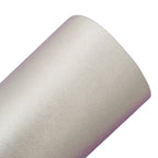 Metallic Silver Smooth Faux Leather Sheets