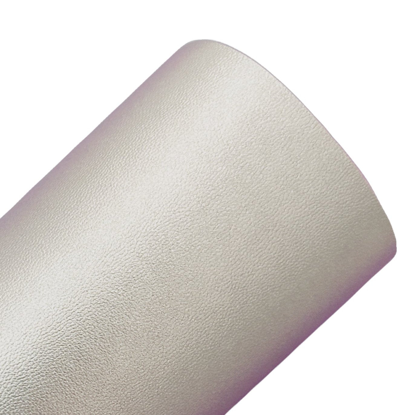 Metallic Silver Smooth Faux Leather Sheets