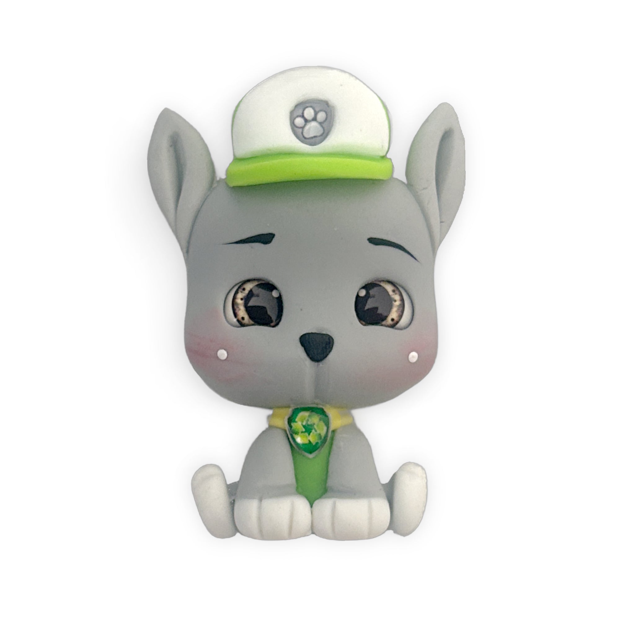 Recycling Pup Team Clay Embellishment
