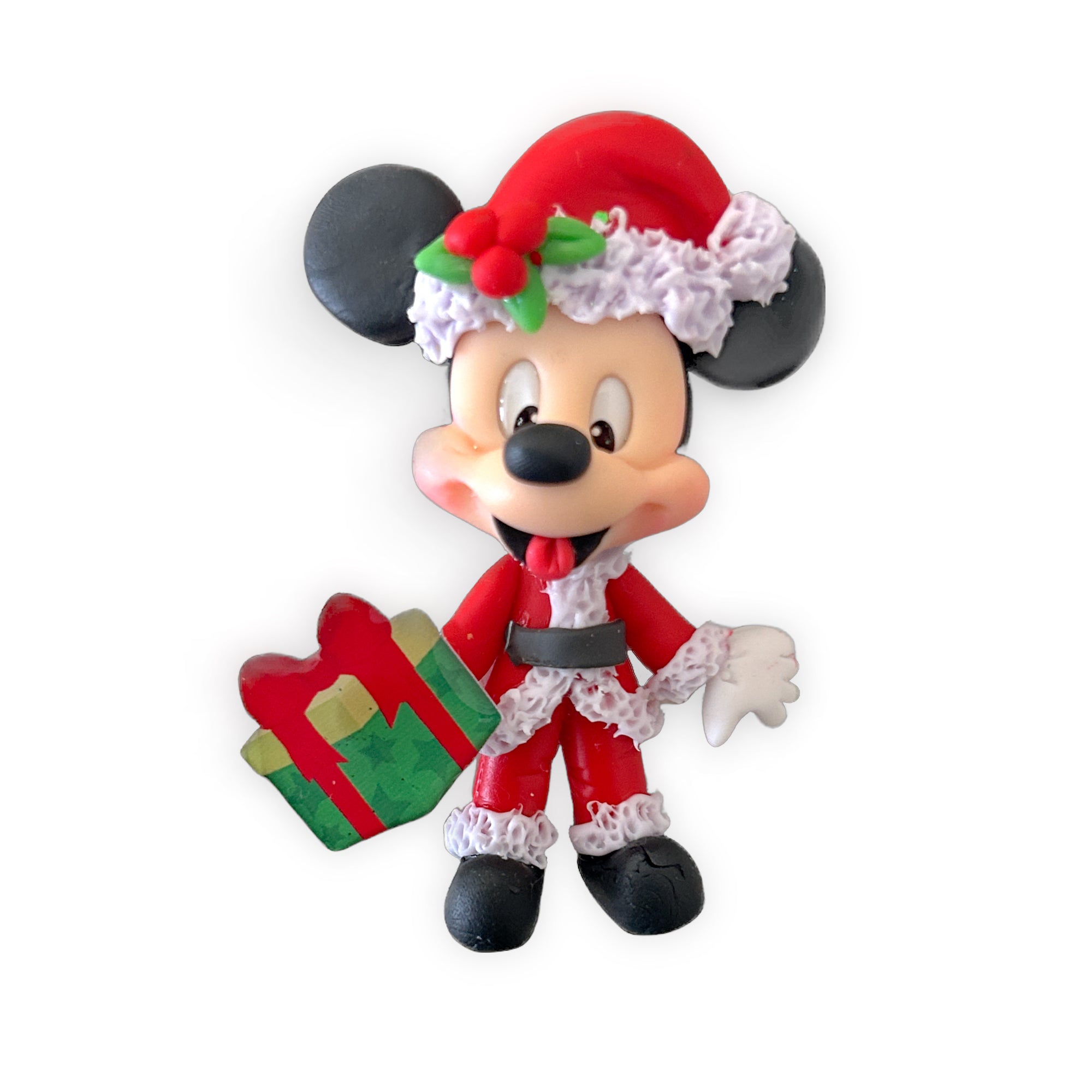Mouse Christmas Clay Embellishment