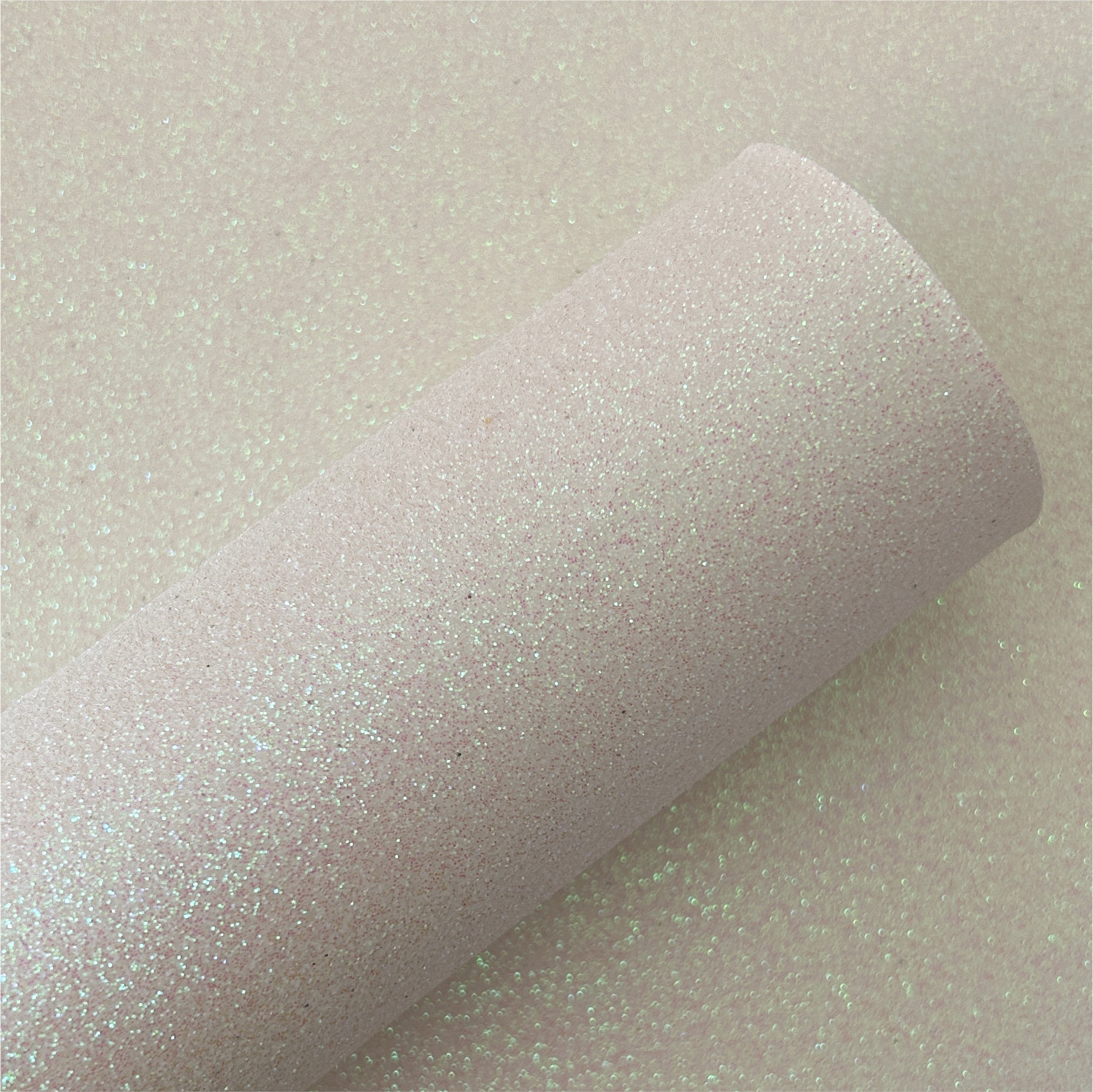 White Fine Glitter Leather Sheets