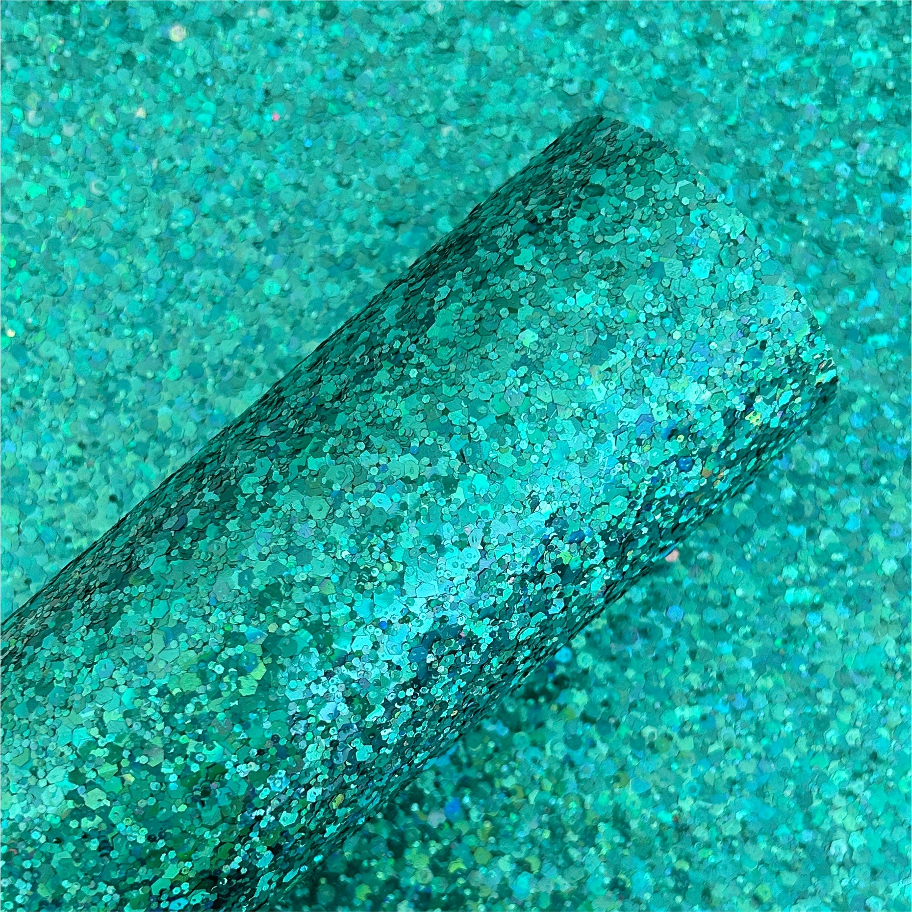 Sea Green Iridescent Chunky Glitter Sheets