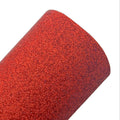Red Fine Glitter Leather Sheets